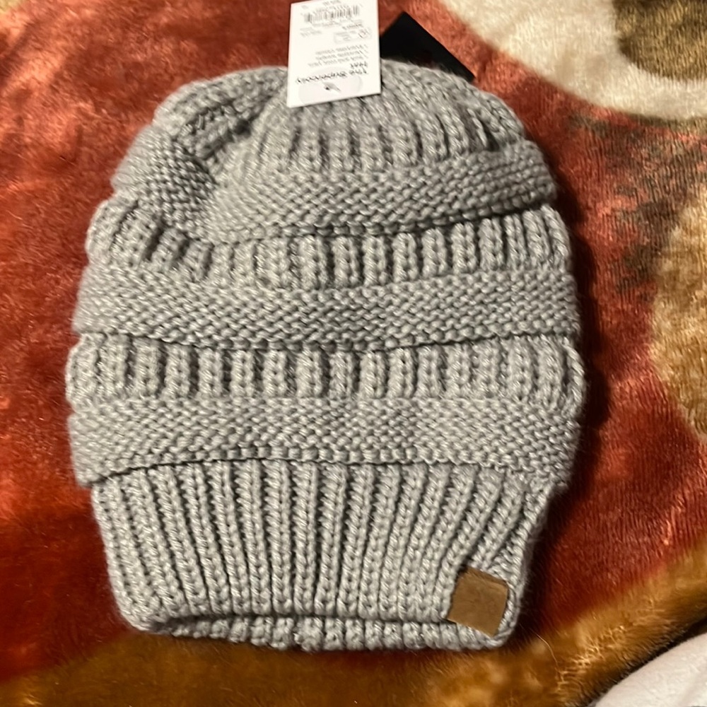 Grey winter hat